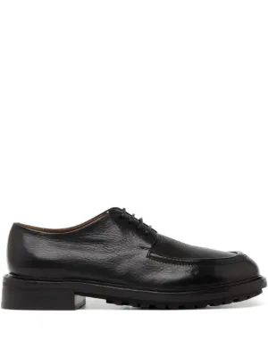 靴 JACQUEMUS LesBateau Pavane Leather Shoes Jacquemus Les Pavane ダービーシューズ | ブラック | FARFETCH JP