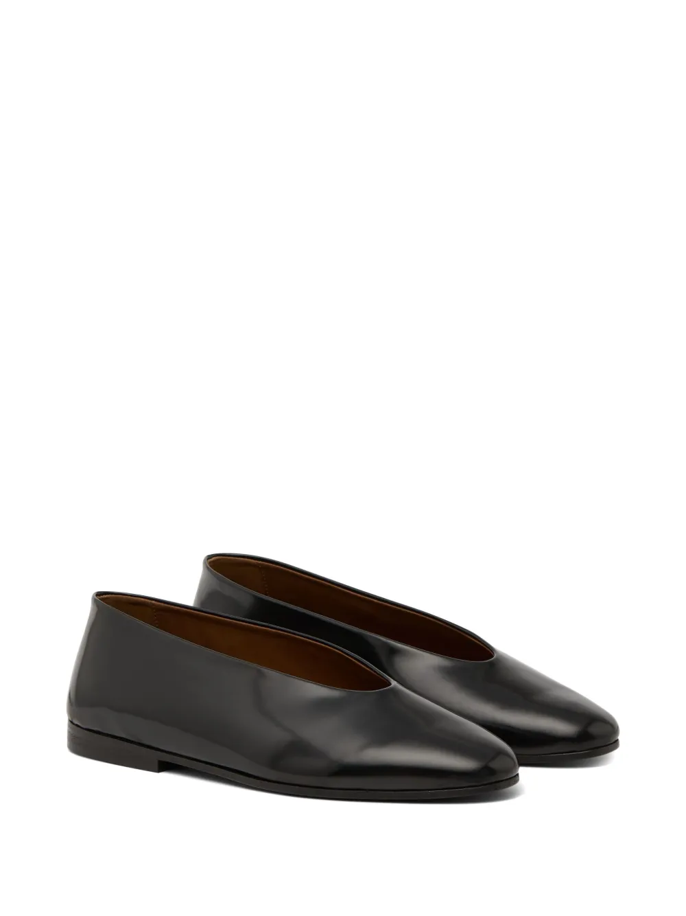 Marsèll Lakleren ballerina's Zwart