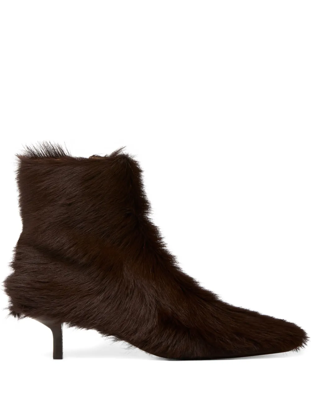 Marsèll Brushed-finish Kitten-heel Boots In Brown
