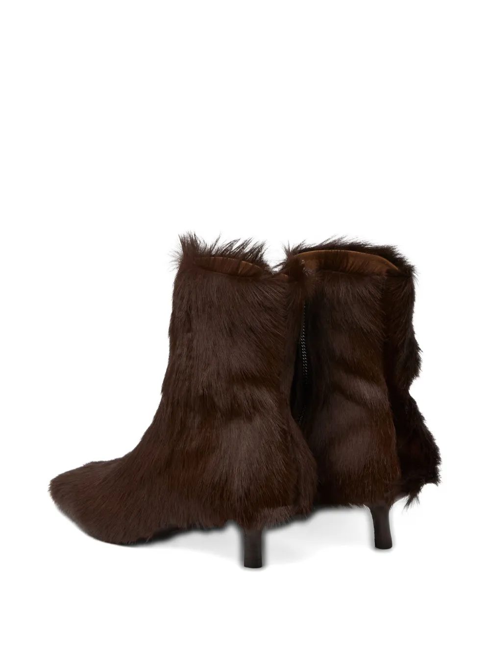 Marsèll Brushed-finish Kitten-heel Boots In Brown