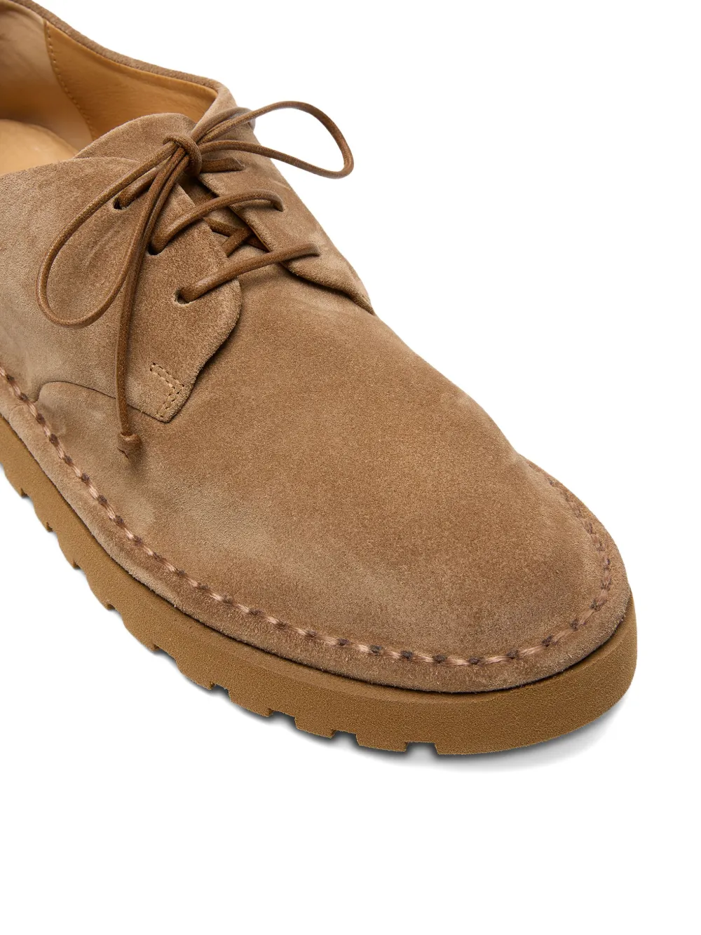 Marsèll Sancrispa Alta Pomice lace-up suede derby shoes Brown