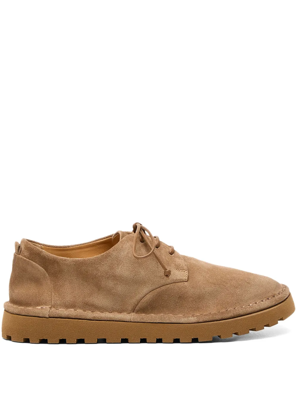 Marsèll Sancrispa Alta Pomice lace-up suede derby shoes Brown
