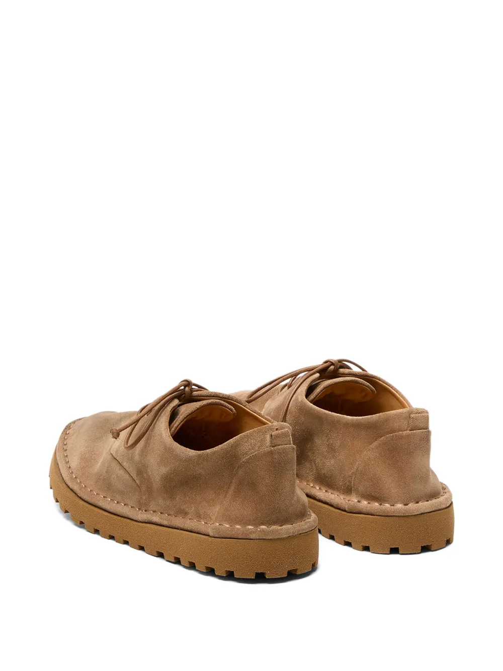 Marsèll Sancrispa Alta Pomice lace-up suede derby shoes Brown