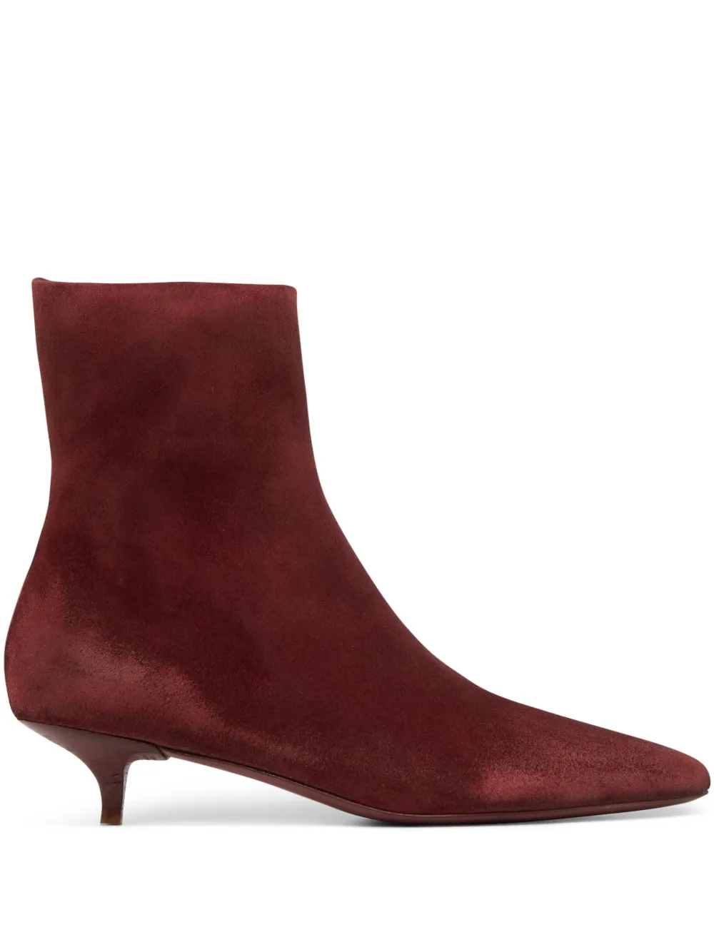 Marsèll pointed-toe kitten-heel boots Red