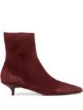 Marsèll pointed-toe kitten-heel boots - Red