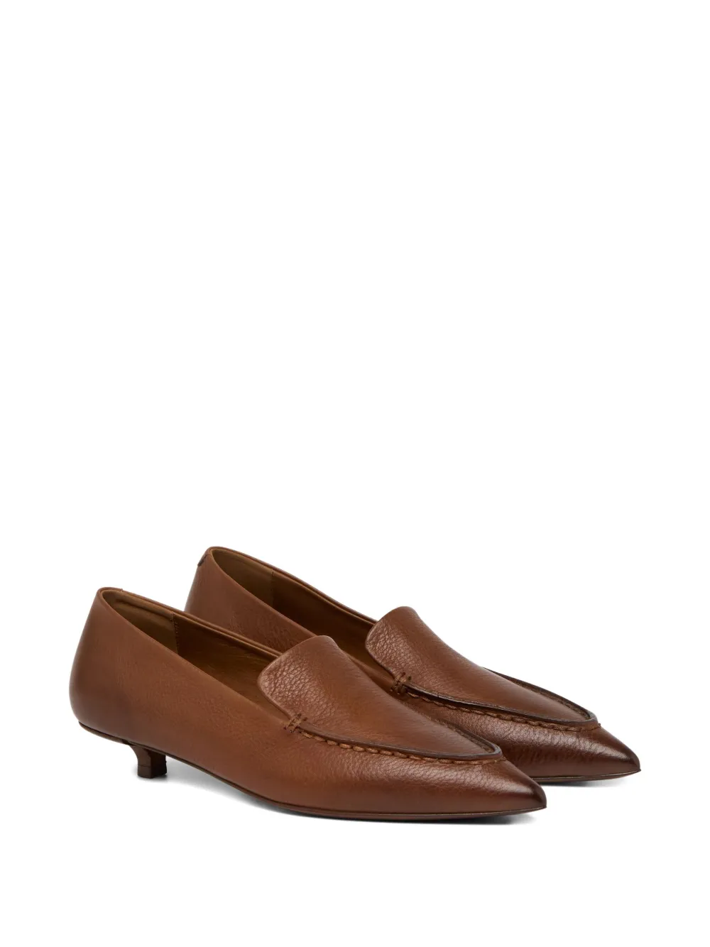 Marsèll Pointed-toe Kitten-heel Pumps In Brown