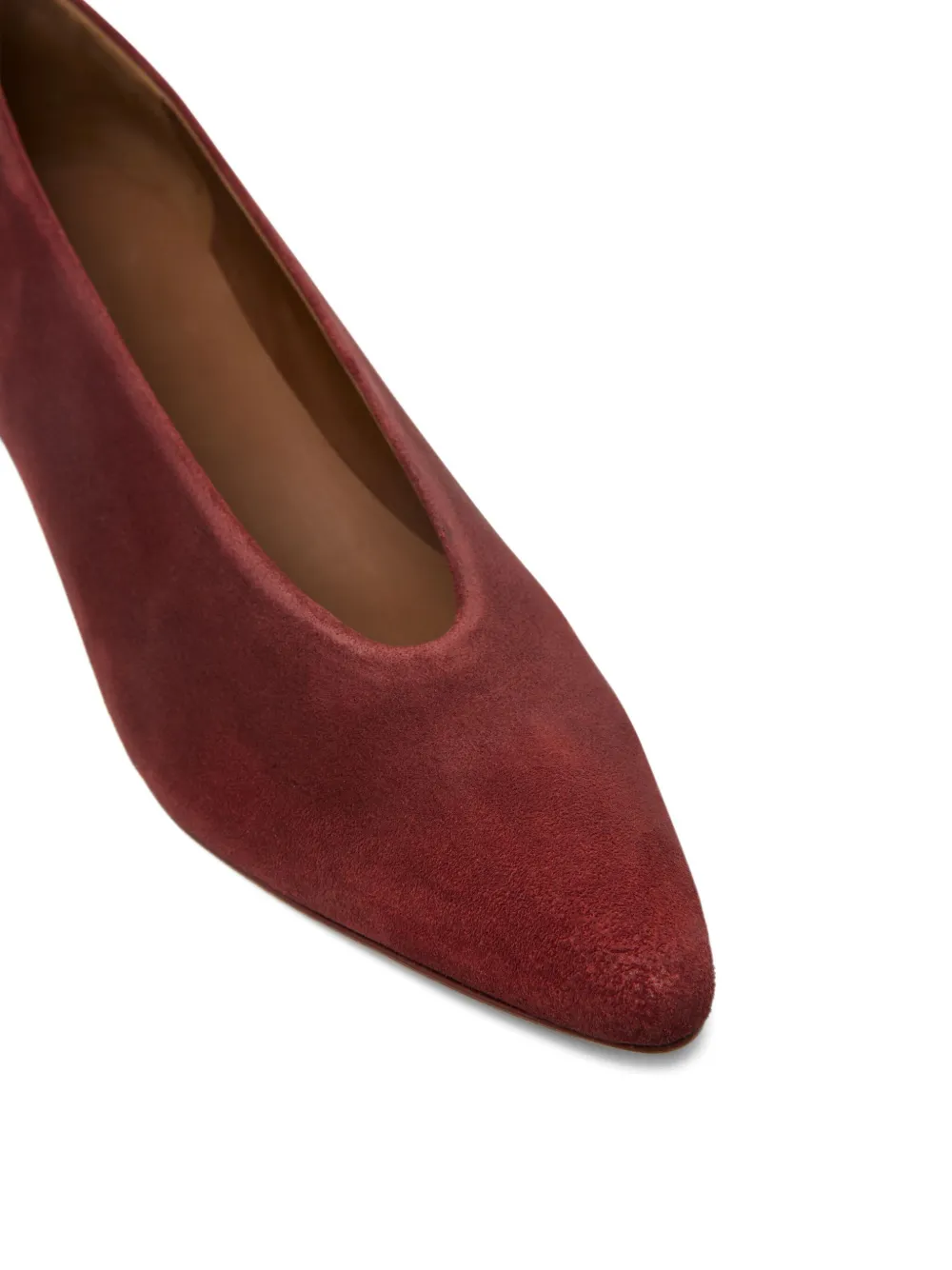Marsèll Longiforma pointed-toe kitten-heel pumps Red
