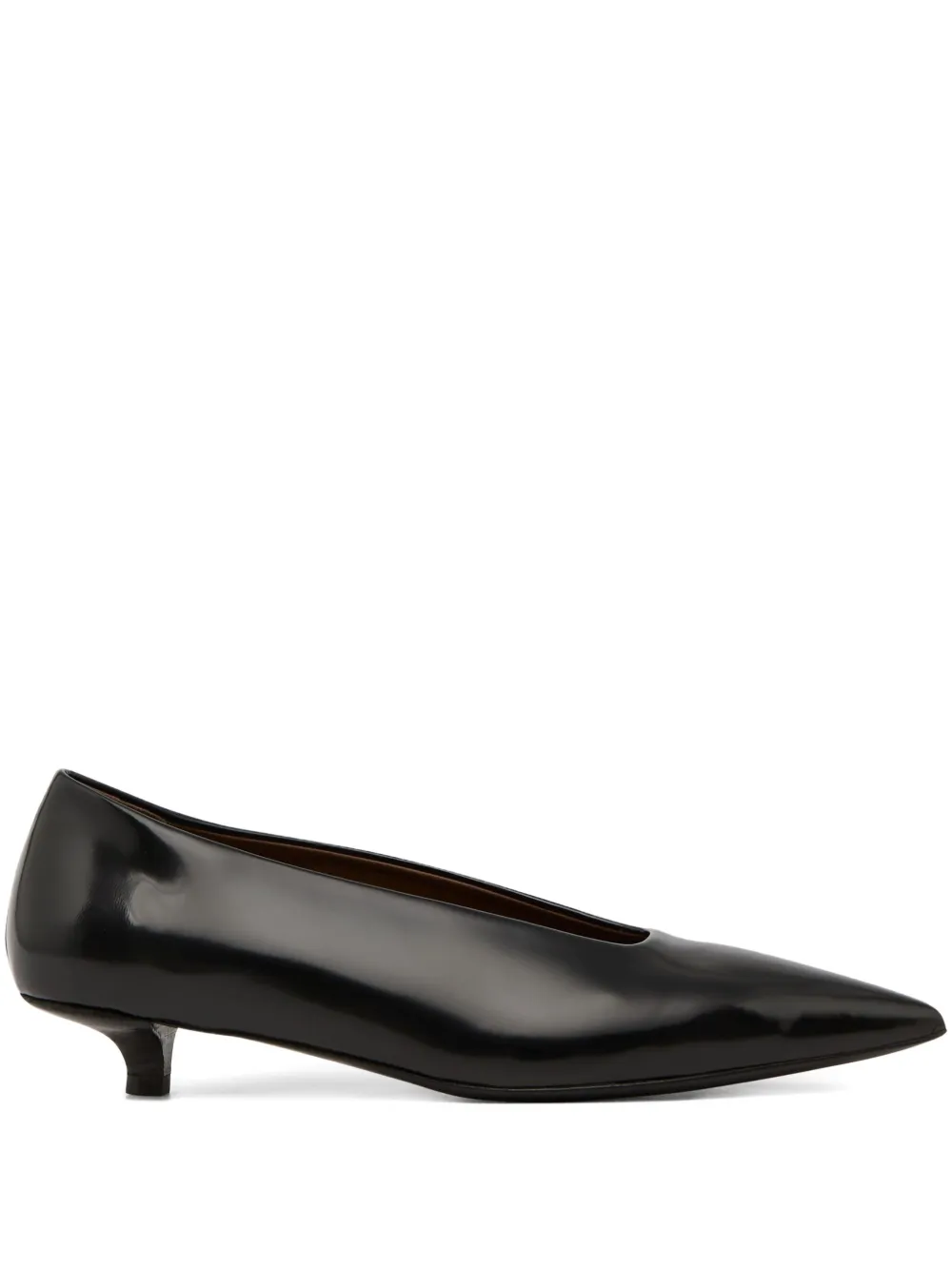 Marsèll Pointed-toe Kitten-heel Pumps In Black