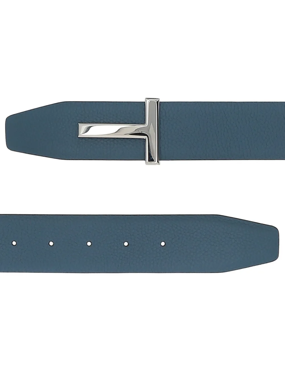 TOM FORD T-buckle leather belt Zwart