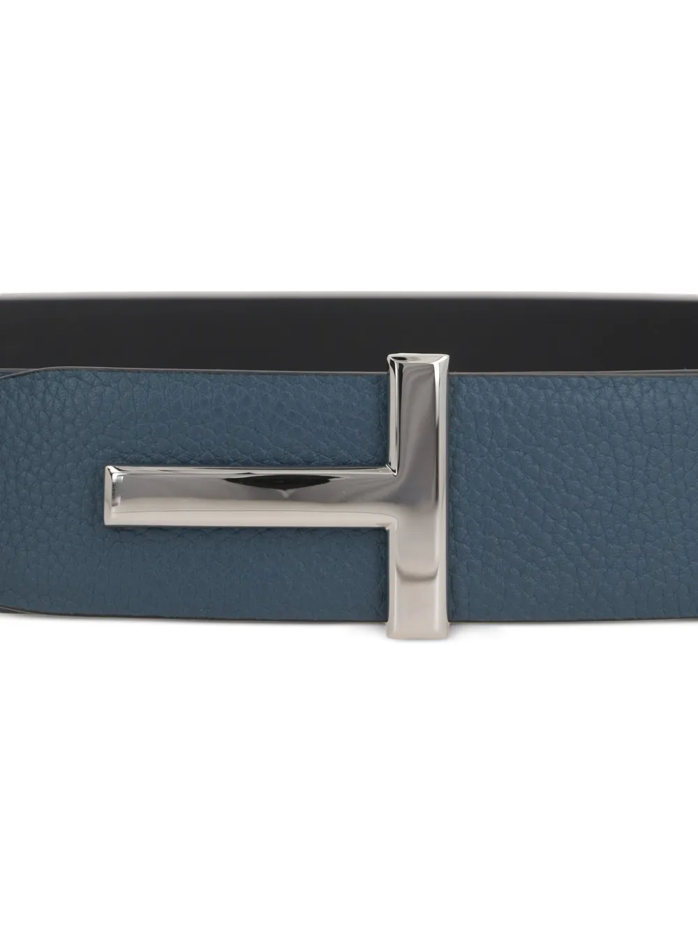 TOM FORD T-buckle leather belt Zwart