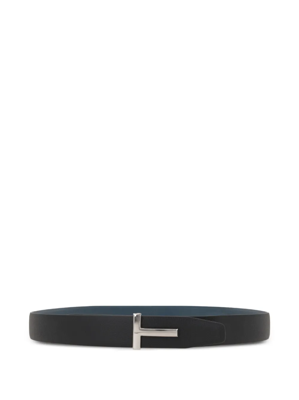 TOM FORD T-buckle leather belt Zwart