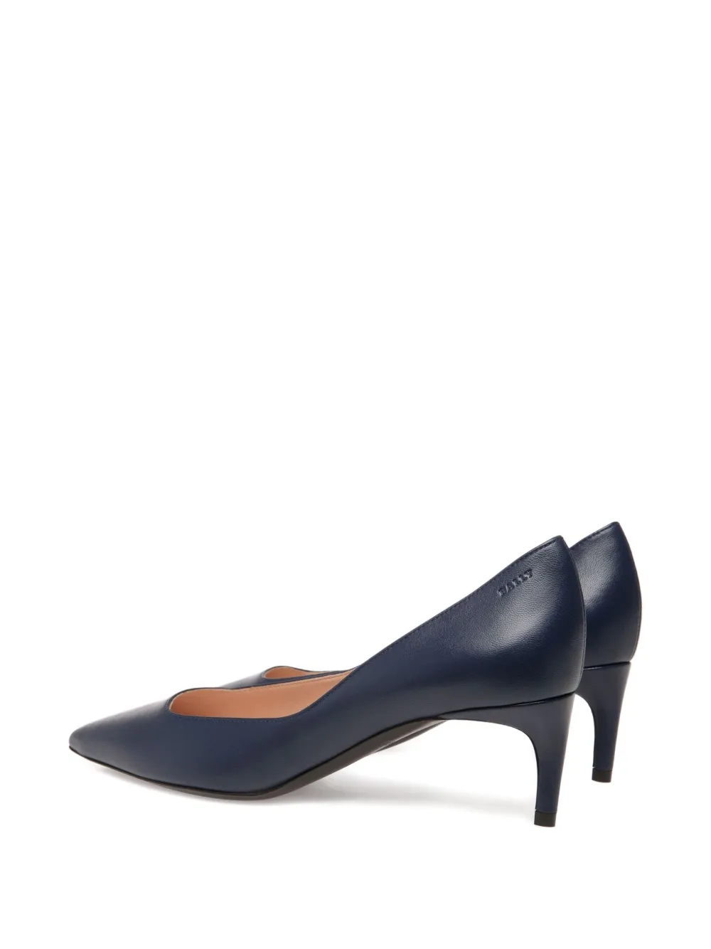 Bally leather pointed-toe heeled pumps Blauw