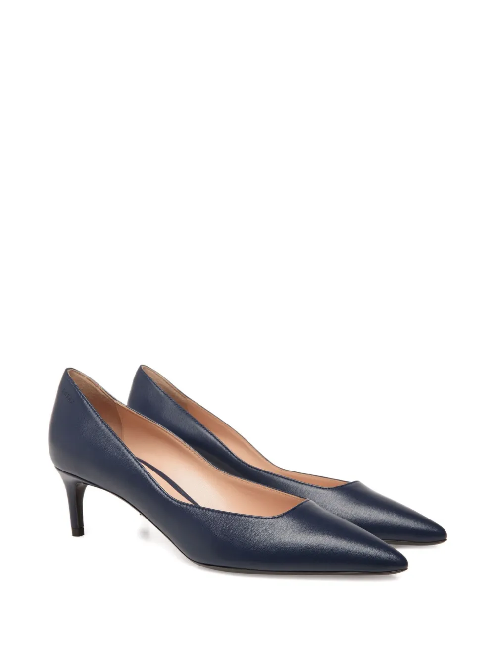 Bally leather pointed-toe heeled pumps Blauw