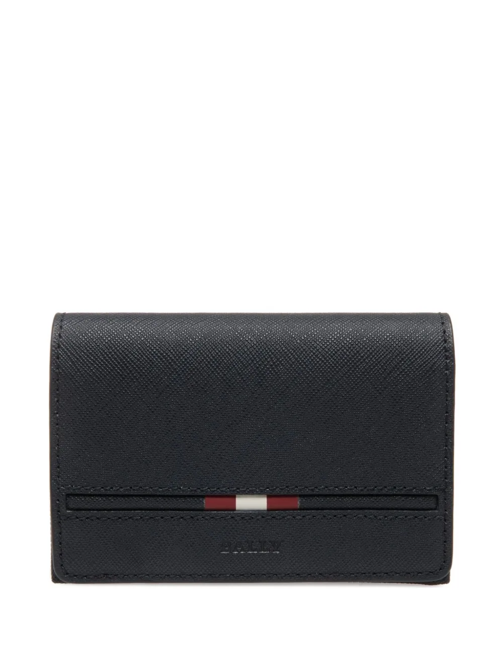 Bally Leren pasjeshouder met lintdetail Blauw