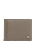 Bally embossed leather money clip wallet - Neutrals