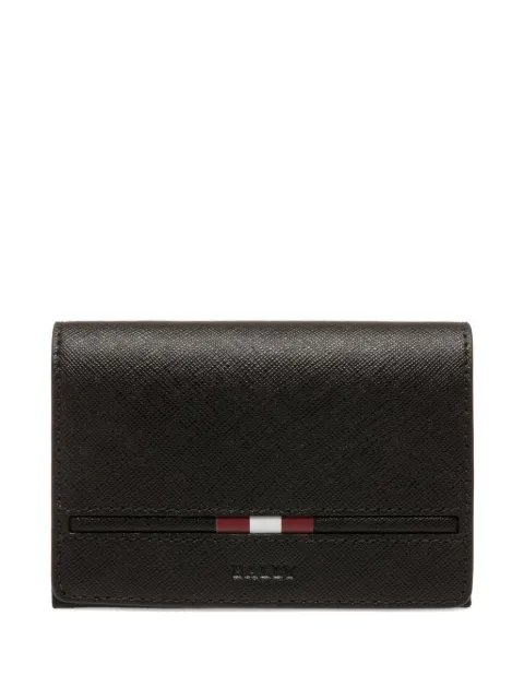 Bally ribbon-detail leather cardholder