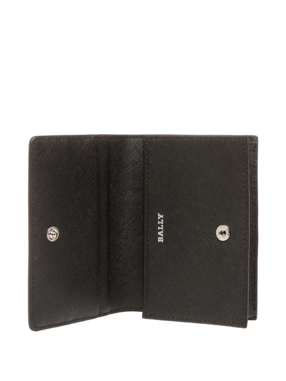 Bally Leren pasjeshouder met lintdetail Zwart