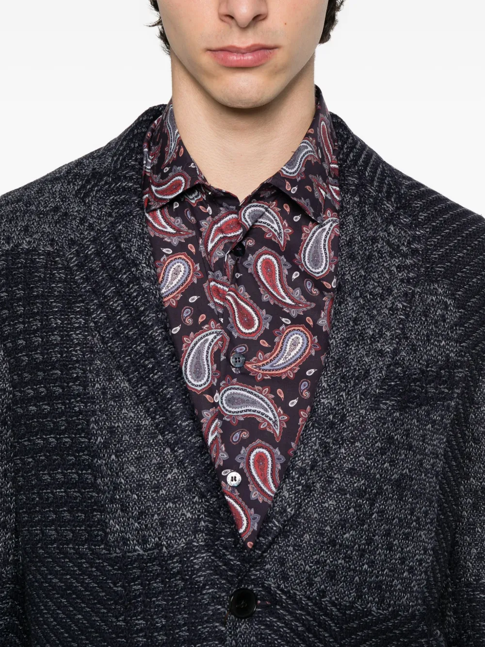 ETRO Jack met paisley-voering Blauw