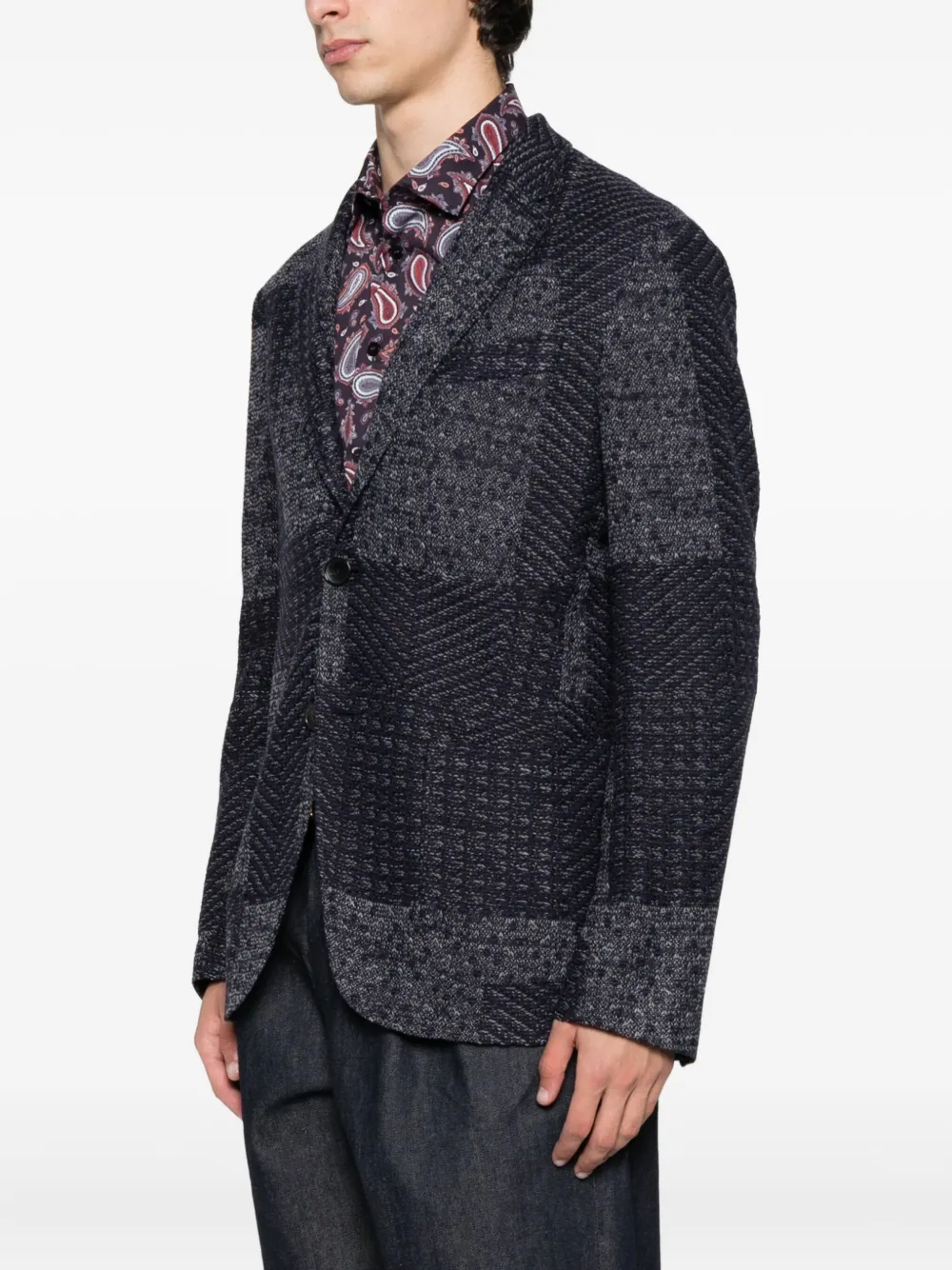 ETRO Jack met paisley-voering Blauw