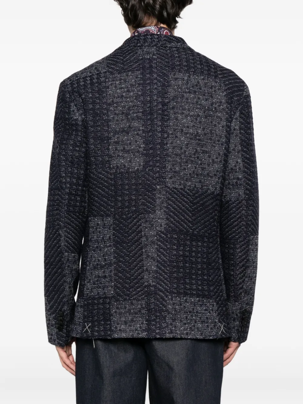 ETRO Jack met paisley-voering Blauw