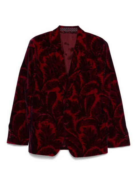 ETRO paisley velvet blazer