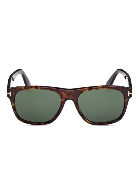 TOM FORD Eyewear Marlon tortoiseshell square sunglasses