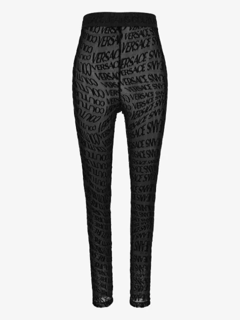 Versace Jeans Couture Leggings mit Logo-Print
