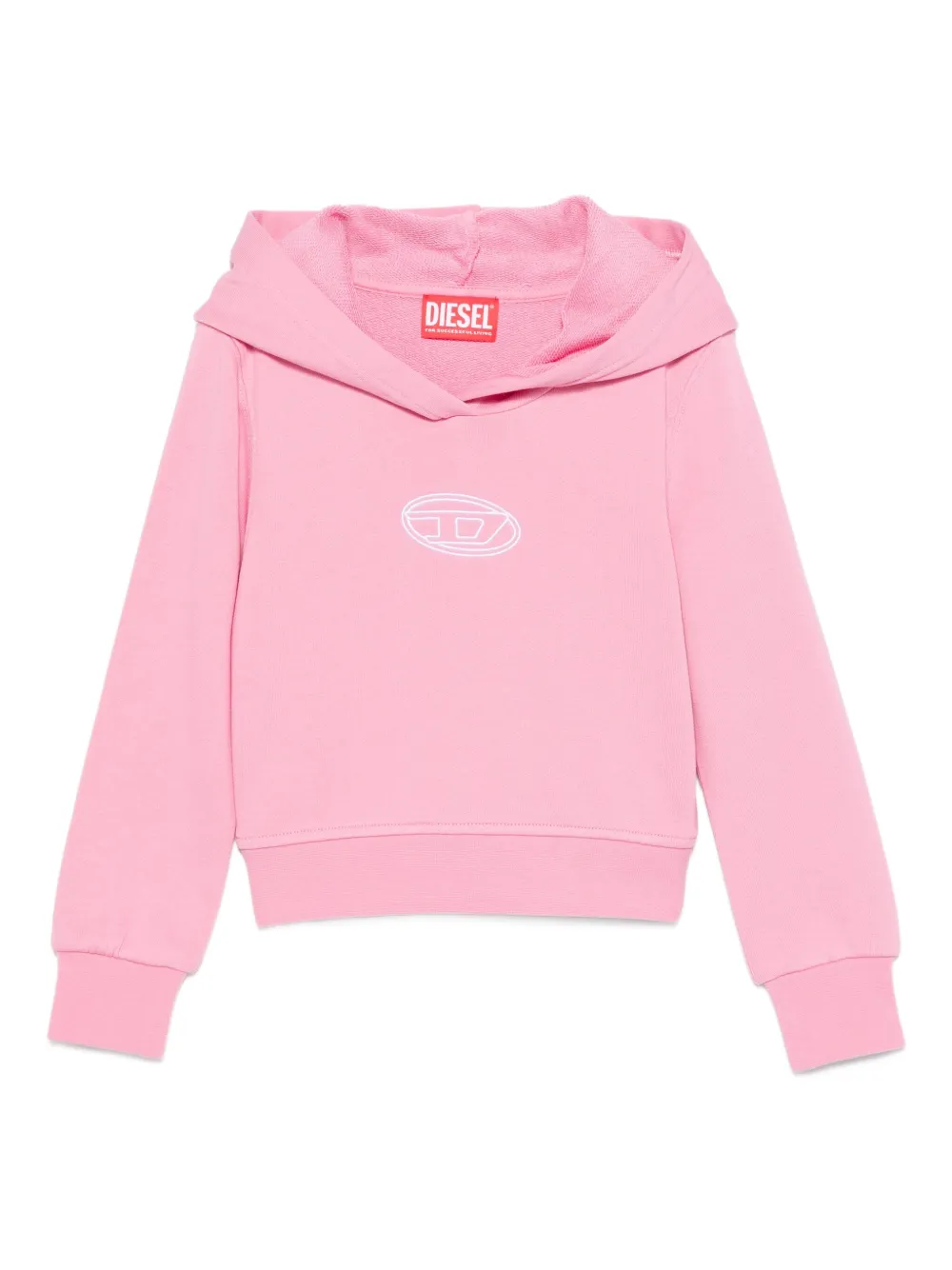 Diesel Kids Oval D hoodie Roze