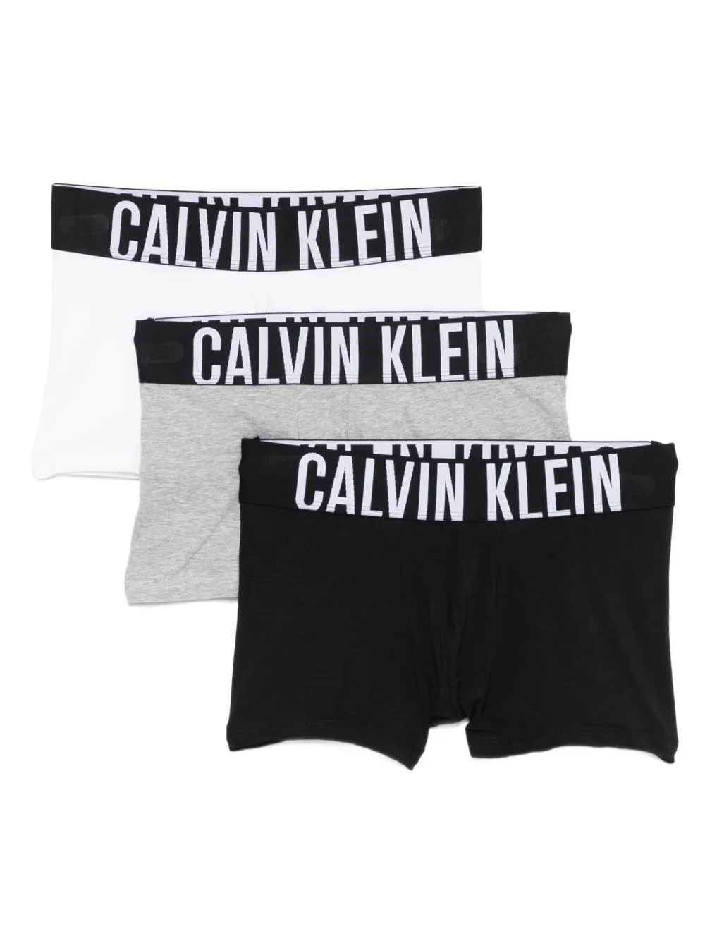 Calvin Klein Underwear Drie boxershorts met logoband Wit