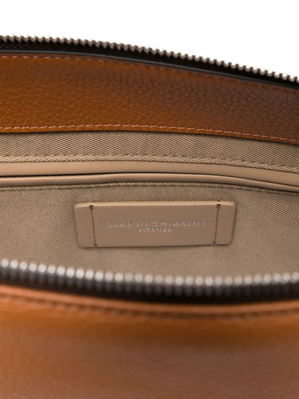 GIANNI CHIARINI Brina schoudertas met trekkoord en handgreep Bruin