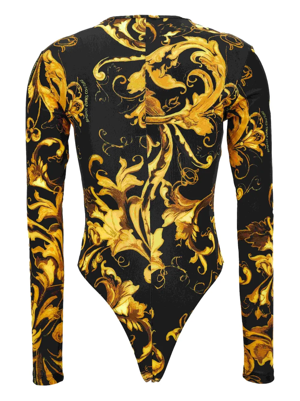 Versace Jeans Couture Barocco-print bodysuit Zwart