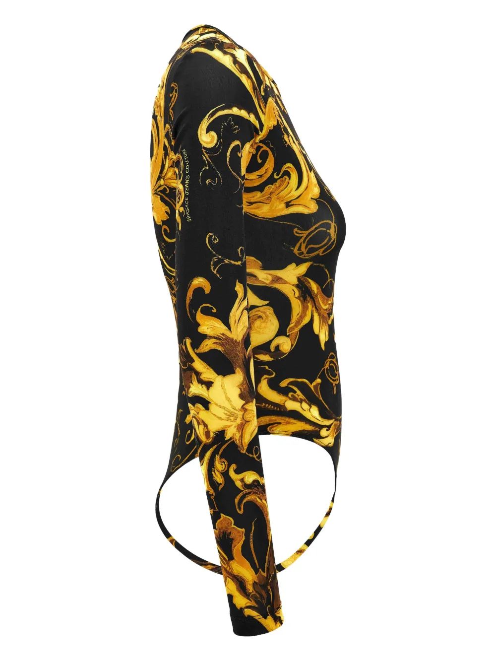 Versace Jeans Couture Barocco-print bodysuit Zwart