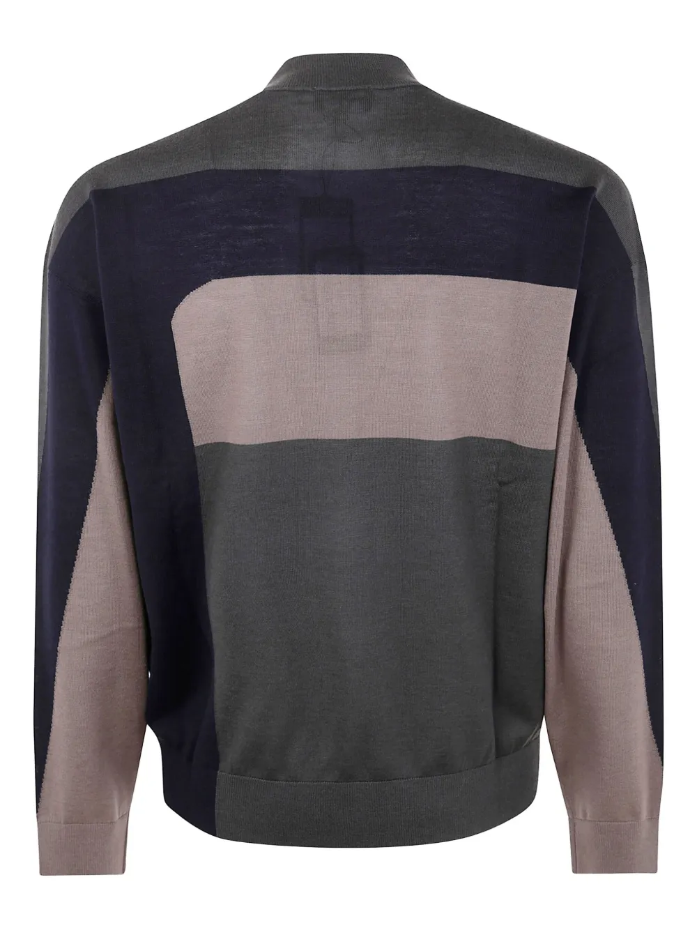 Emporio Armani block-panel wool sweater | Knitted Sweaters | Image 2