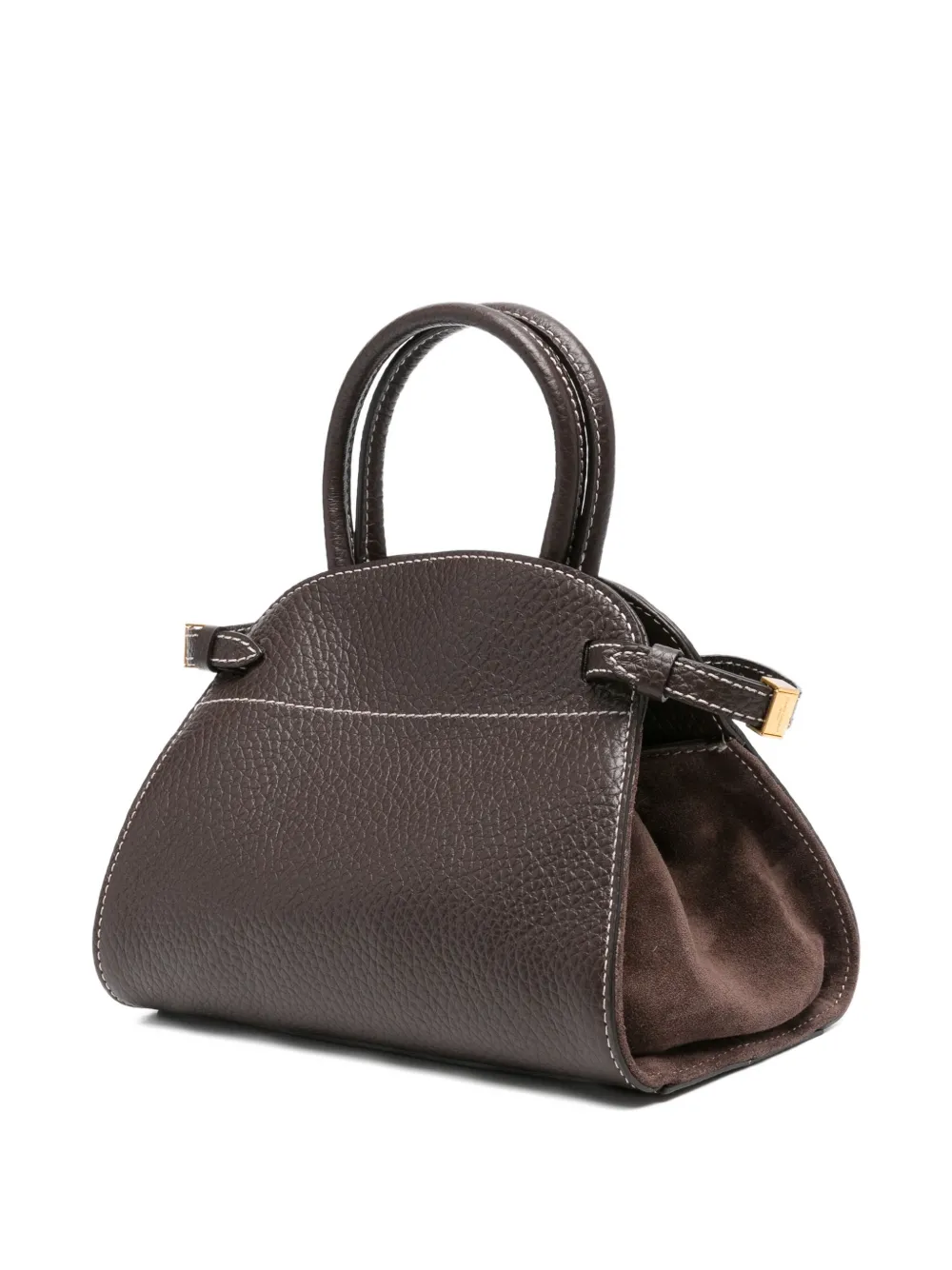 GIANNI CHIARINI Farah leren shopper Bruin