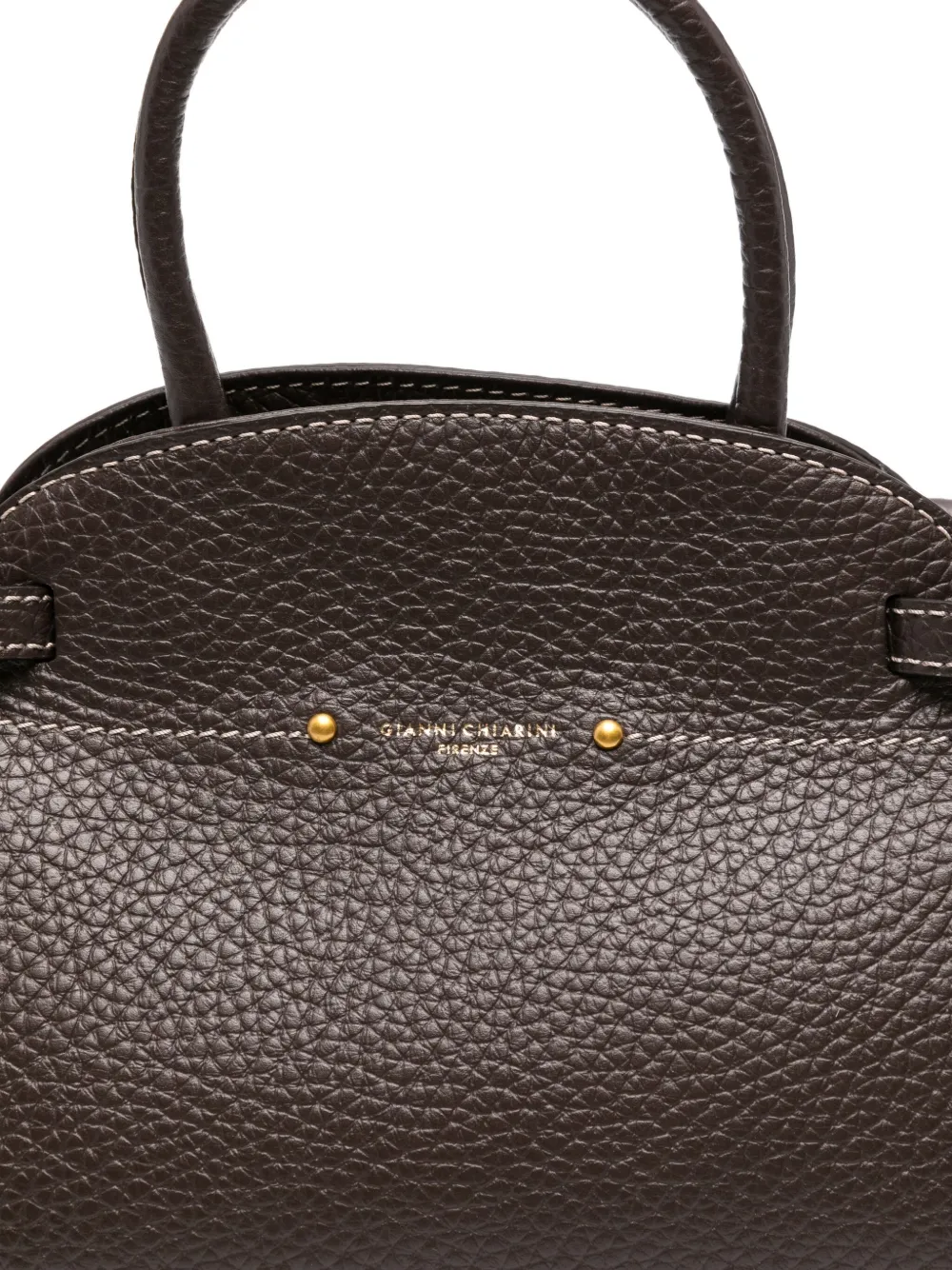 GIANNI CHIARINI Farah leren shopper Bruin