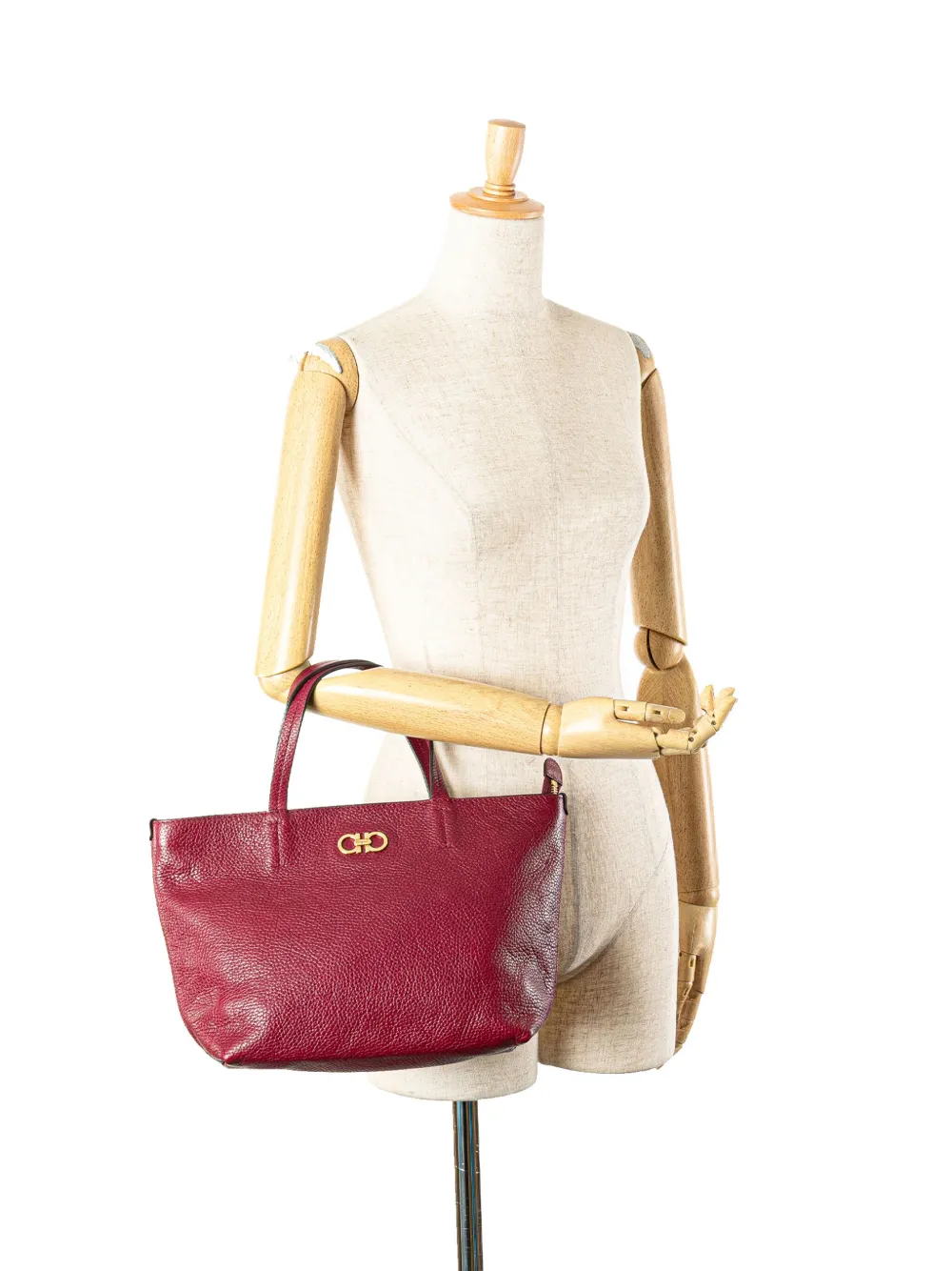 Ferragamo Pre-Owned 2000-2025 Leather Gancini tote bag | Pre-Owned | Image 2