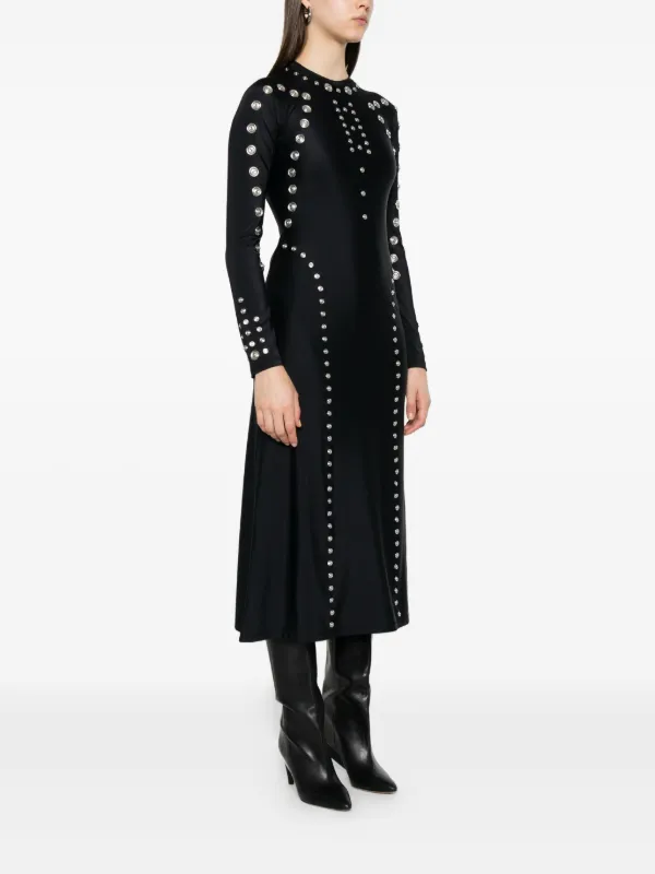 black metallic long sleeve dress Buy M&Co Black Long Sleeve Brillo Dress from Next USA
