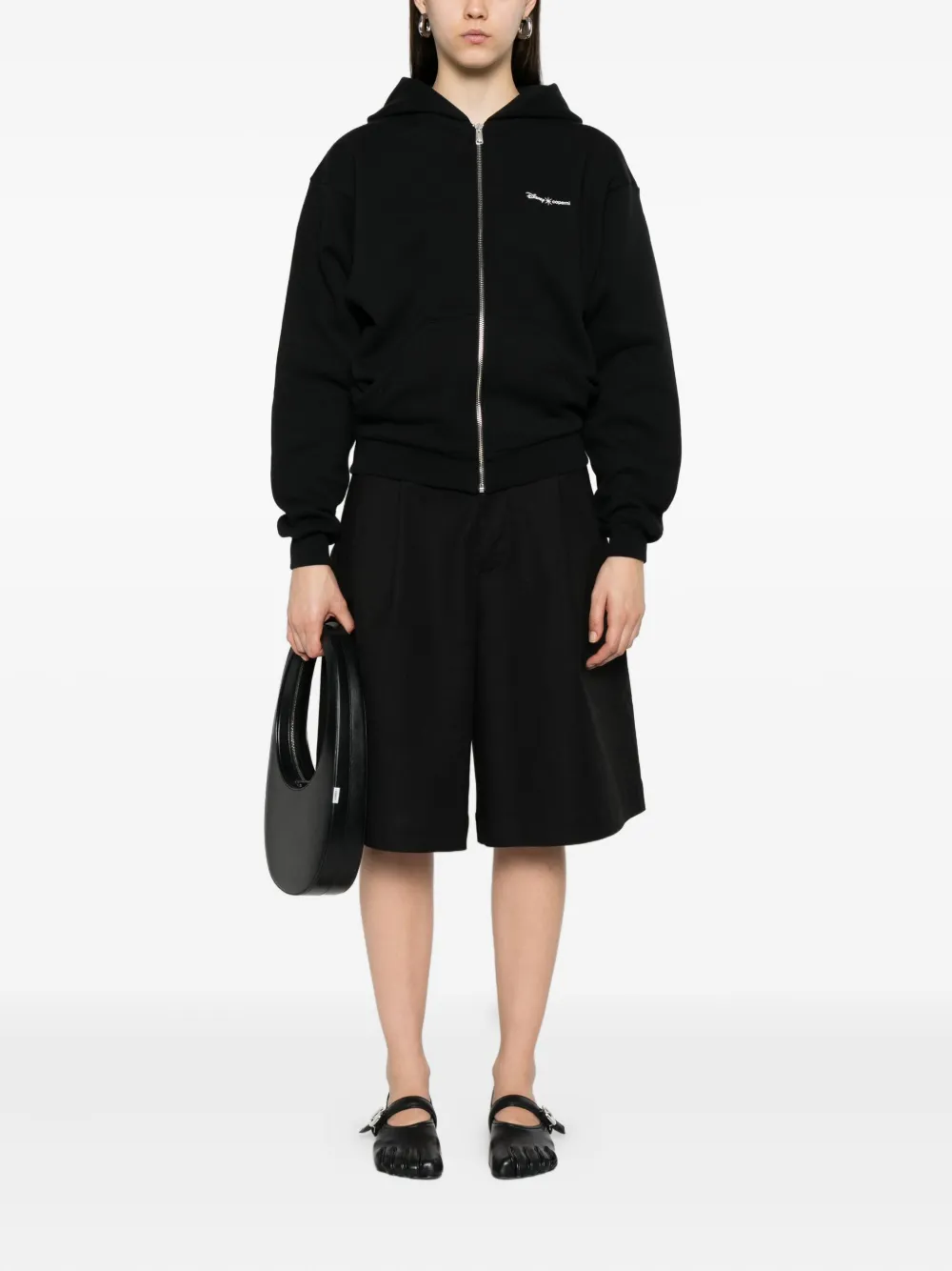 Coperni x Disney hoodie met rits Zwart