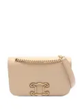 Céline Pre-Owned 2018-2025 Medium Leather Triomphe Frame crossbody bag - Brown