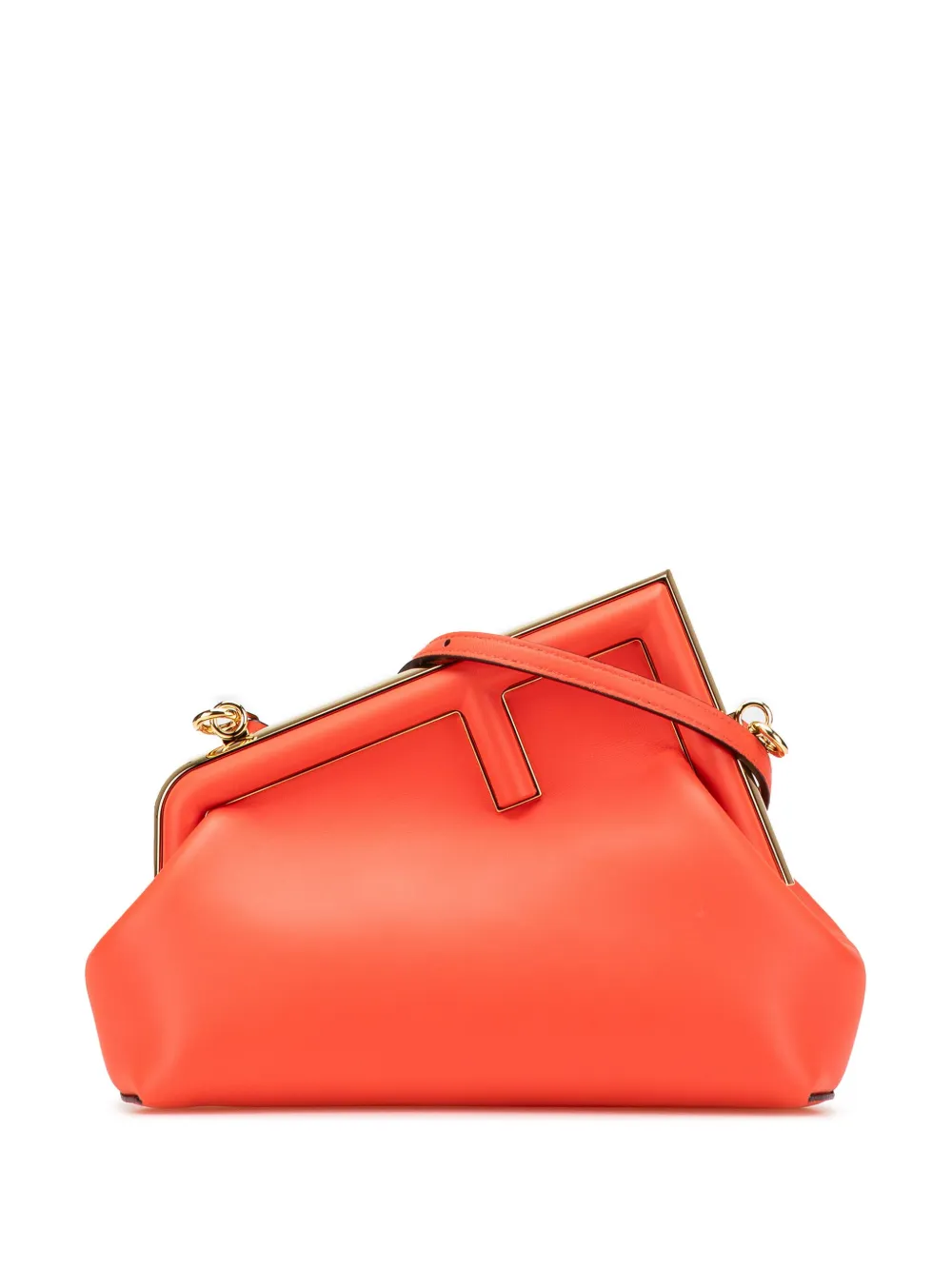 Fendi Pre-Owned 2010-2025 Small Nappa Fendi First crossbody bag - オレンジ Fendi Pre-Owned 2010-2025 Small Nappa Fendi First crossbody bag - オレンジ