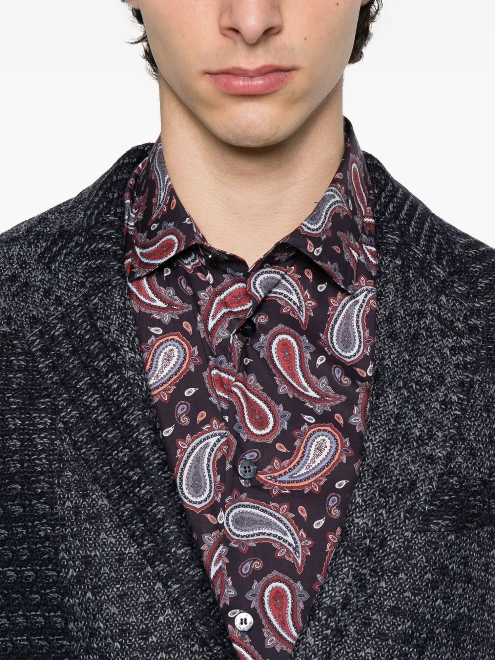 ETRO Overhemd met paisley-print Paars