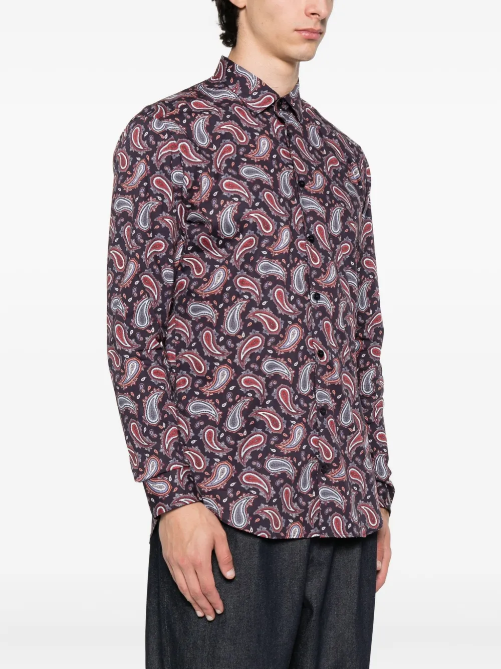 ETRO Overhemd met paisley-print Paars