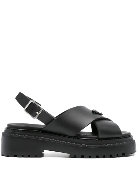 Prada 40mm cross-strap platform sandals