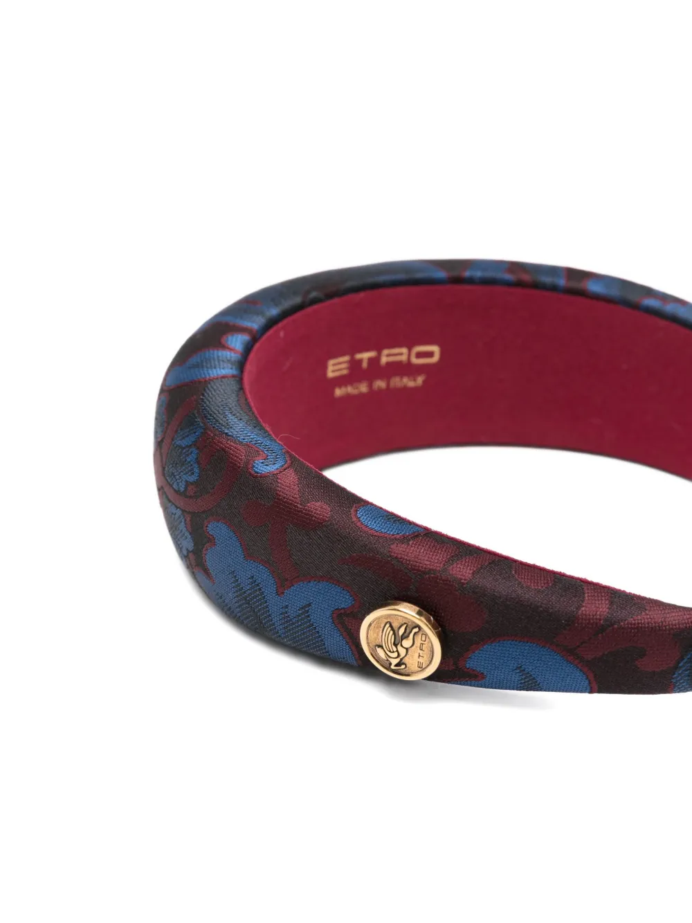ETRO Gewatteerde haarband met paisley-print Rood