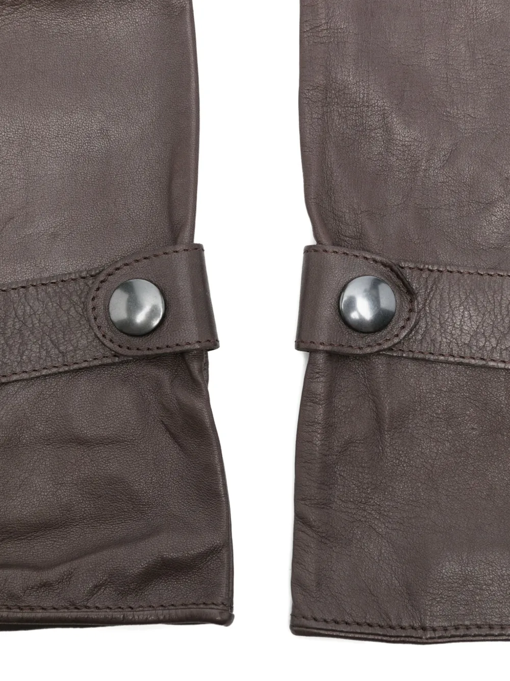 Manokhi Leren handschoenen Bruin