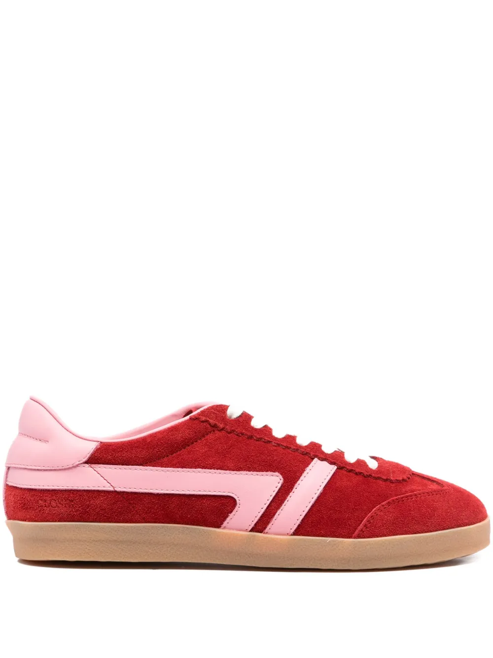 Closed suede panelled sneakers - レッド Closed suede panelled sneakers - レッド