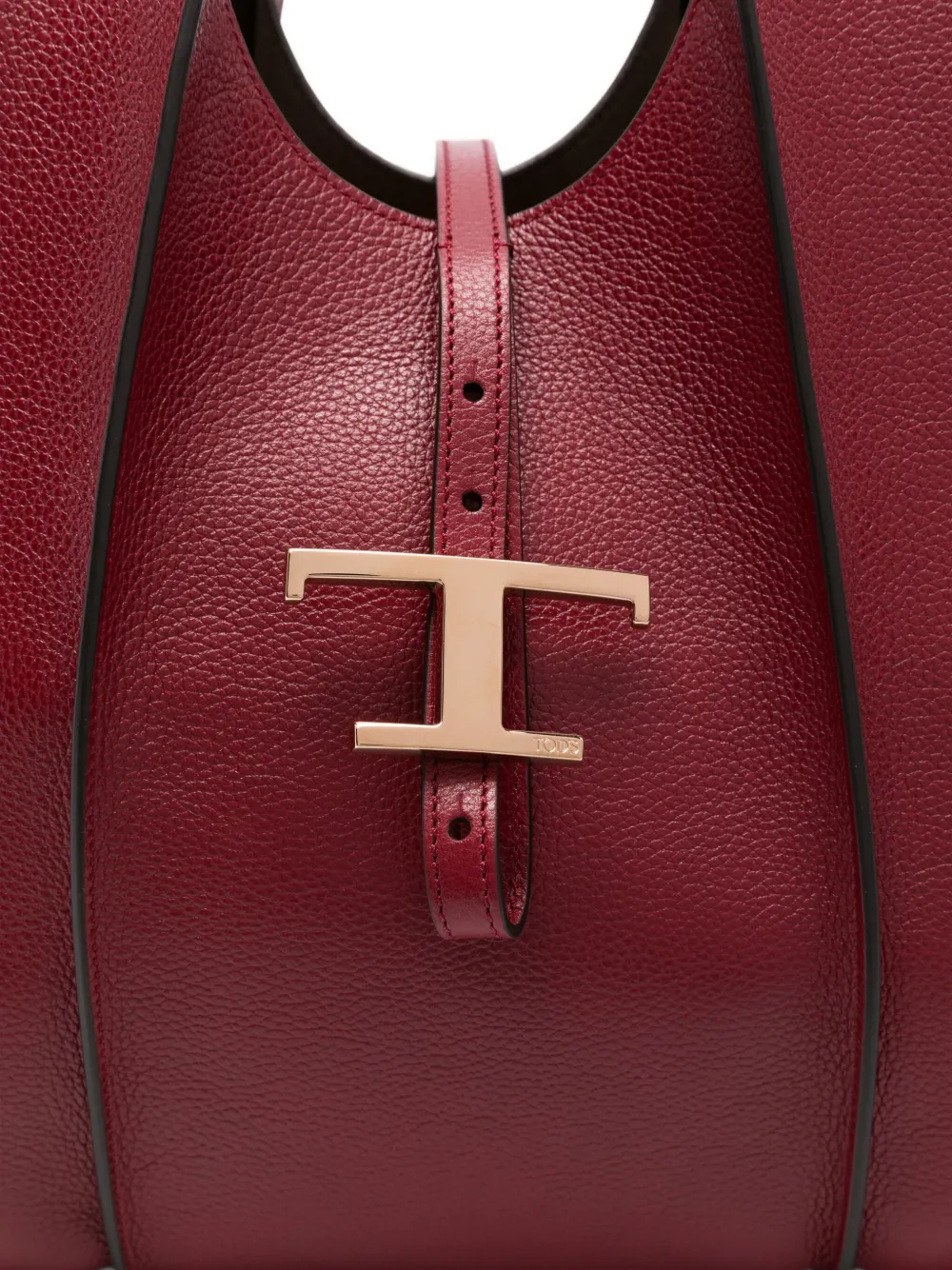 Tod's Timeless leren shopper met T-bandje Rood