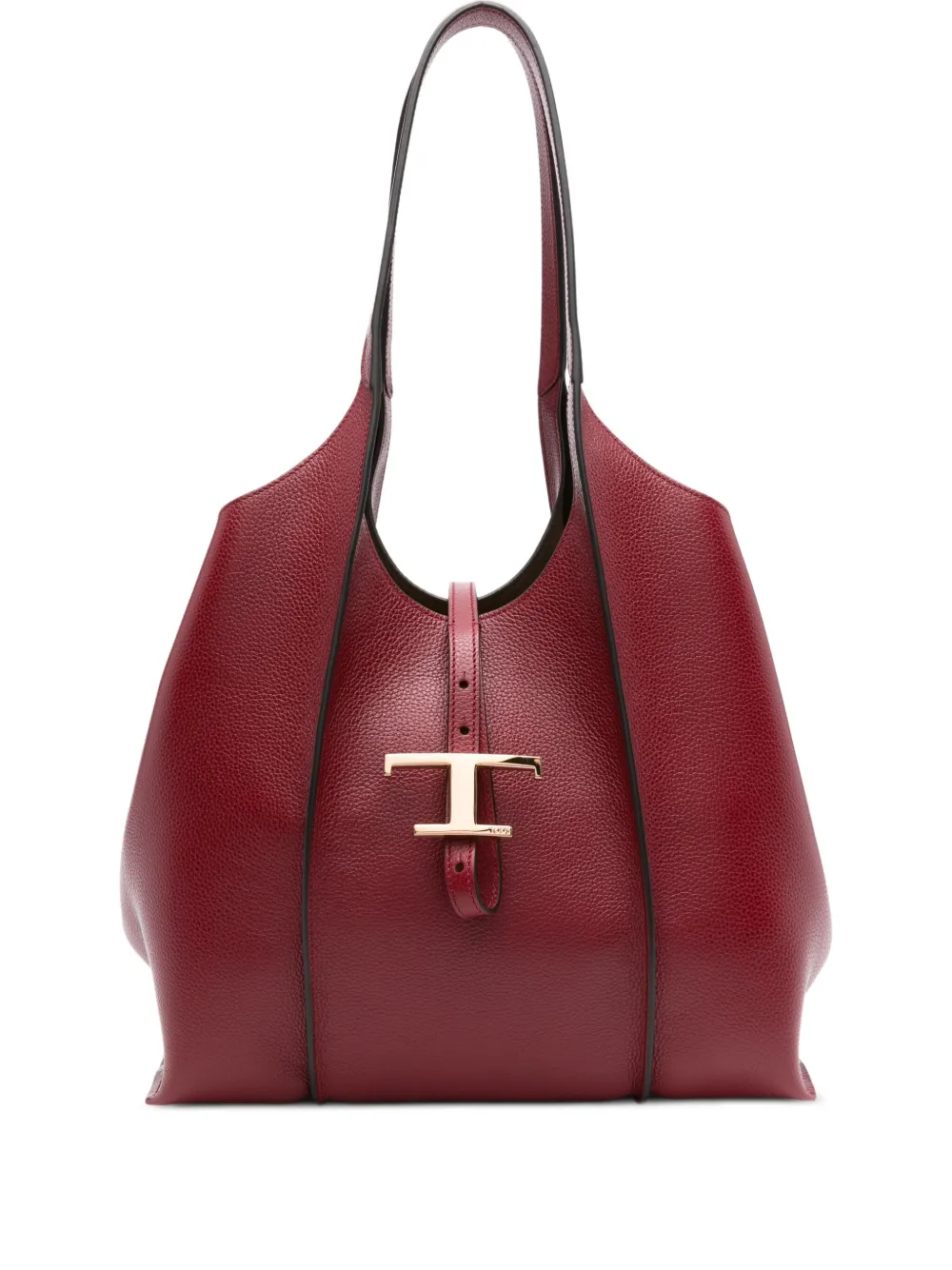 Tod's Timeless leren shopper met T-bandje Rood