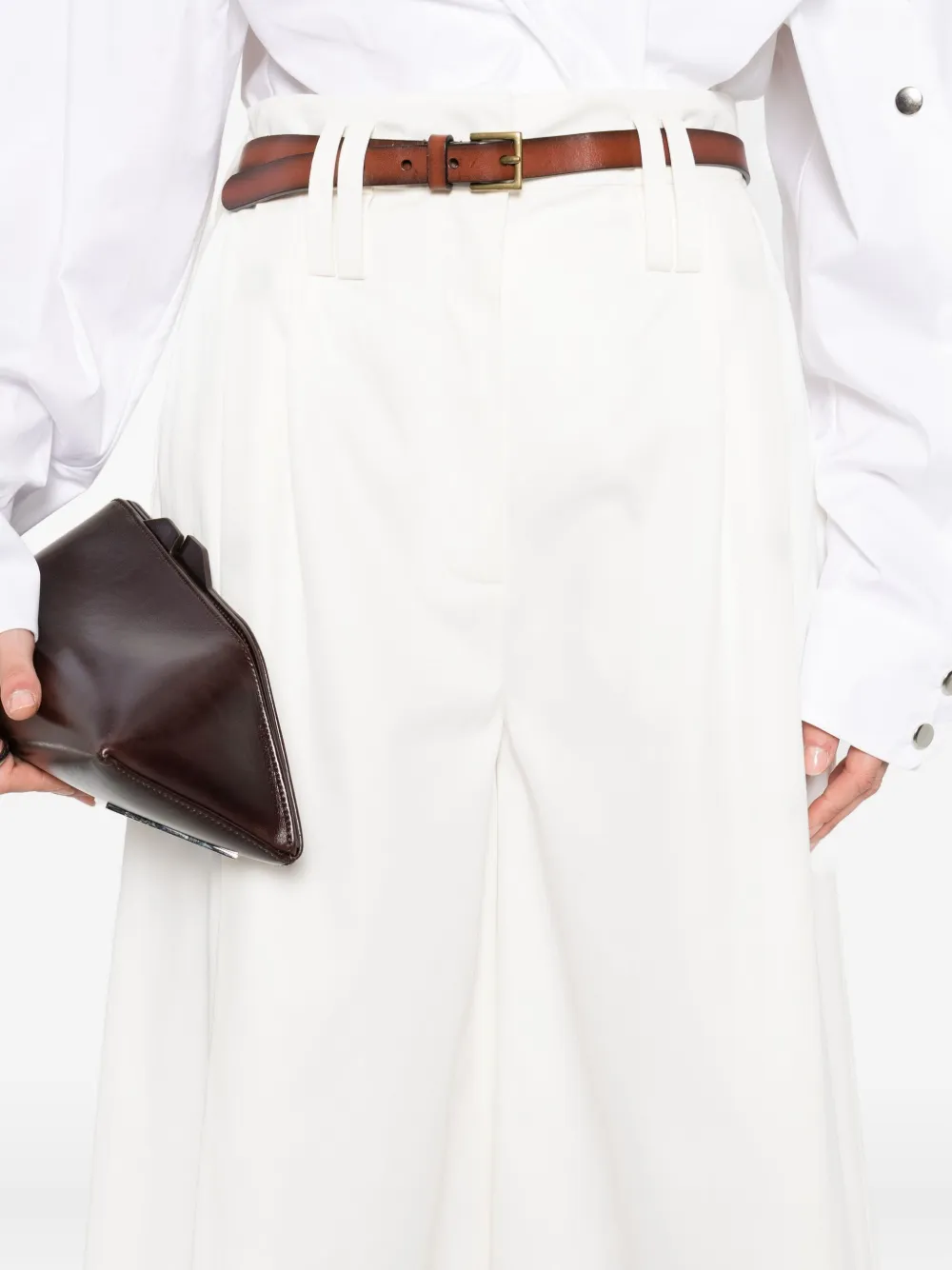 A.w.a.k.e. Wide-leg Trousers In White