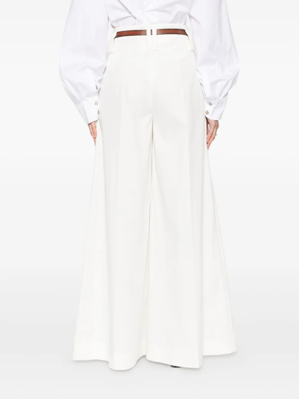 A.w.a.k.e. Wide-leg Trousers In White